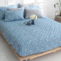 자요 국내생산 카멜 누빔 매트리스 커버