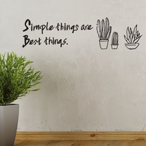 디자인엠 베스트띵스 캘리그라피 스티커, 다크그레이