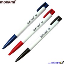 monami 볼펜 소프트볼 0.4mm 0.5mm 0.7mm(24개) 볼펜심, 적0.4, 1개