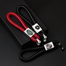 오토데코 벤츠 아우디 폭스바겐 수입차 로고 고급 가죽키링 꽈배기, 꽈배기 가죽키링-13)포르쉐(블랙)