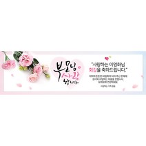 애니데이파티 카네이션편지 (네임형) 현수막, 생신