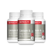 뉴트라라이프 칼슘 & 마그네슘 위드 비타민 D3 90캡슐 3통 / Nutralife Calcium & Magnesium, 300mg, 3개