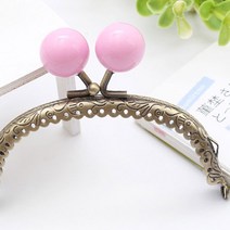모모볼 파우치엔틱프레임, 핑크