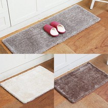 데코하우스 샤기매트 주방매트 극세사매트 털매트 발매트, 모던 샤기 매트_브라운 소