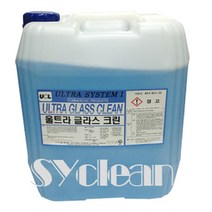 울트라-글라스크린18.75L 유리창 유리세정제 유리창청소전문세제 청소약품, 1개, 18.75L
