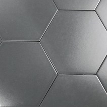 중앙데코 육각타일 바닥타일 헥사곤 타일, 단색무광 그레이 소 19장, 1box