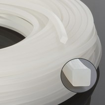 실리콘사각패킹 (가로10mm*세로10mm) - 10M(반투명)
