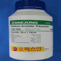 오피스안 초산나트륨 3수화물 아세트산나트륨 98% [EP] 500G 시약, 500ml