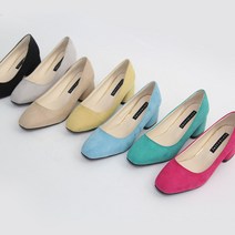 쥬시블랙 스웨이드 여성 구두 빅사이즈(5cm)