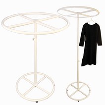 코코디피 옷가게 의류 매장용 원형 회전행거 옷걸이 라운드 헹거 행거, 기본촬영사이즈+ 검정색