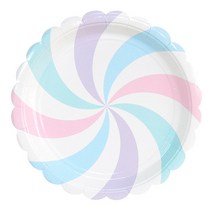 피플스파티 종이접시 롤리팝, 4색혼합