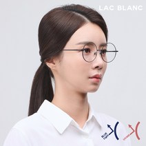 라끄블랑 [청광렌즈] 초경량 원형 심플 메탈 안경테 M8011