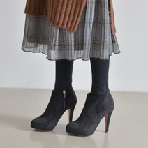 [키샵] 스웨이드 가보시 앵클부티힐 10cm
