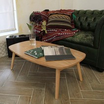 리빙힙 팬지테이블 L 거실테이블 원목테이블