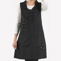 꼬레하우씨 키위 면 방수 앞치마, 자주, 1개