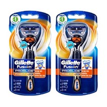 질레트 퓨전 프로글라이드 플렉스볼 파워 면도기, 1개입, 2개