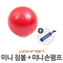 WOHNEN 다이어트짐볼, 미니짐볼(레드)20cm(손펌프O)