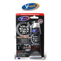 브이텍 가스켓 실리콘 RTV 고온 접착본드 - 검정색 (VT-157P)