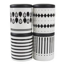 Modern Line 도자기 케니스터 4P(각각1P씩), 4개, 400ml
