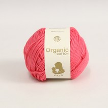 [앵콜스] 아가 오가닉코튼실 30g AGA Organic Cotton 유기농 면사 오가닉실 뜨개실 아기옷 아기양말 모자, 15 진복숭아