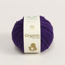 [앵콜스] 아가 오가닉코튼실 30g AGA Organic Cotton 유기농 면사 오가닉실 뜨개실 아기옷 아기양말 모자, 19 보라