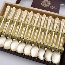 H.jin 신 티타늄수저10벌세트, 블루가든