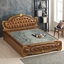효암 프리미엄 돌침대 퀸사이즈 돌보료, 01_우레탄 엔틱 침대 HM1000SQ