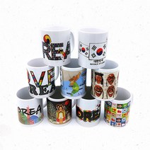 일러스트머그컵 태극기머그컵 서울머그컵 한국기념품, 코리아1