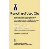 Second European Congress on the Recycling of Used Oils Held in Paris 30 September-2 October 1980 Hardcover, Springer