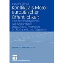 Konflikt ALS Motor Europaischer Offentlichkeit: Eine Inhaltsanalyse Von Tageszeitungen in Deutschland ..., Vs Verlag Fur Sozialwissenschaften