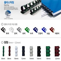 카피어랜드 전동플라스틱링 제본기 Probind 20e 정품 제본표지 제본링, 1box, 플라스틱링-원형19mm(100ea)남색