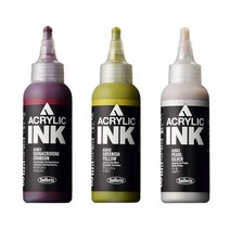 홀베인 아크릴잉크 (HAI) 100ml 낱색 D (색상선택), I842 GREENISH YELLOW