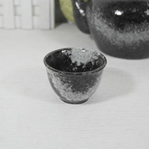 도자기 술잔 1p (흑운) 찻잔 술잔 잔