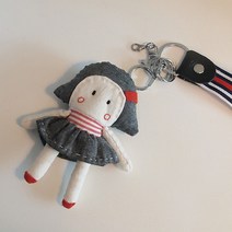 날아라미쎄스깡 DIY 인형 만들기 미니돌키링 단발언니, 남여공용
