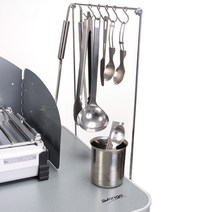 VANGO 반고 비스트로 DLX 유틸리티 키친 윈드실드 실버, 유틸리티 랙 실버