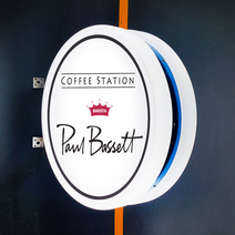 피오피코리아 40cm 원형 포인트간판 돌출간판(단면 양면), 양면포인트간판+양면출력물