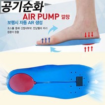댄디 공기순화 깔창 통풍 에어펌프 기능성 인솔 남녀전사이즈