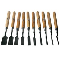 [천하] 목공용 도브테일 밀끌 10pcs 세트(인두끌)