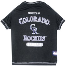 도기네이션 베이스볼 애견 티셔츠, Colorado Rockies