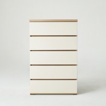 소티디자인 디프 5단 속깊은 서랍장 800 - 2color, 아이보리