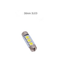 전구 간편설치 고휘도 전차종 전방중앙 트렁크 풋등 번호판 화장거울 GT LED 실내등 전용 셋트 6000K 콘솔박스 튜닝 자동차, 08_36mm 3LED, 1개