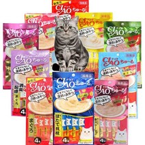 이나바 챠오츄르 스틱, 10개, 닭가슴살+오징어(SC-79)