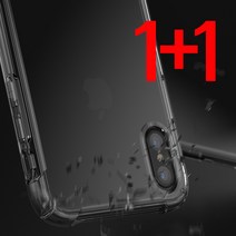 1+1 크리스탈 투명 범퍼케이스