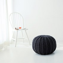 [마켓비] SARAY 푸프, 다크그레이