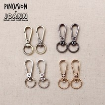 짱패브릭 (2개)11미리가방연결고리, 실버