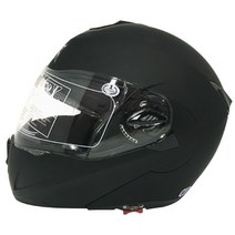 JEC HD701 선바이저 시스템 오토바이 헬멧, 블랙무광