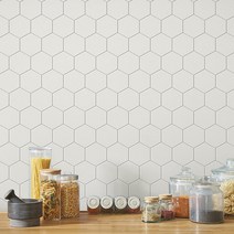 현대발포 육각타일_아이보리화이트-HDC-20436