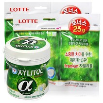 롯데 자일리톨 알파 용기86g+(리필98g x2개), 1세트, 98g