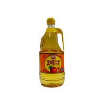 푸드) 오뚜기 2배 사과식초 1.8L 푸드/오뚜기/2배/사과식초/18L, 단일 수량