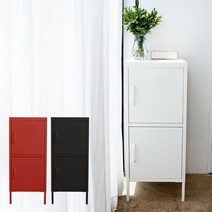 비카 2도어 철제캐비닛/이케아/ps/수납장/틈새수납장/선반/장식장/책장/수납함, 화이트